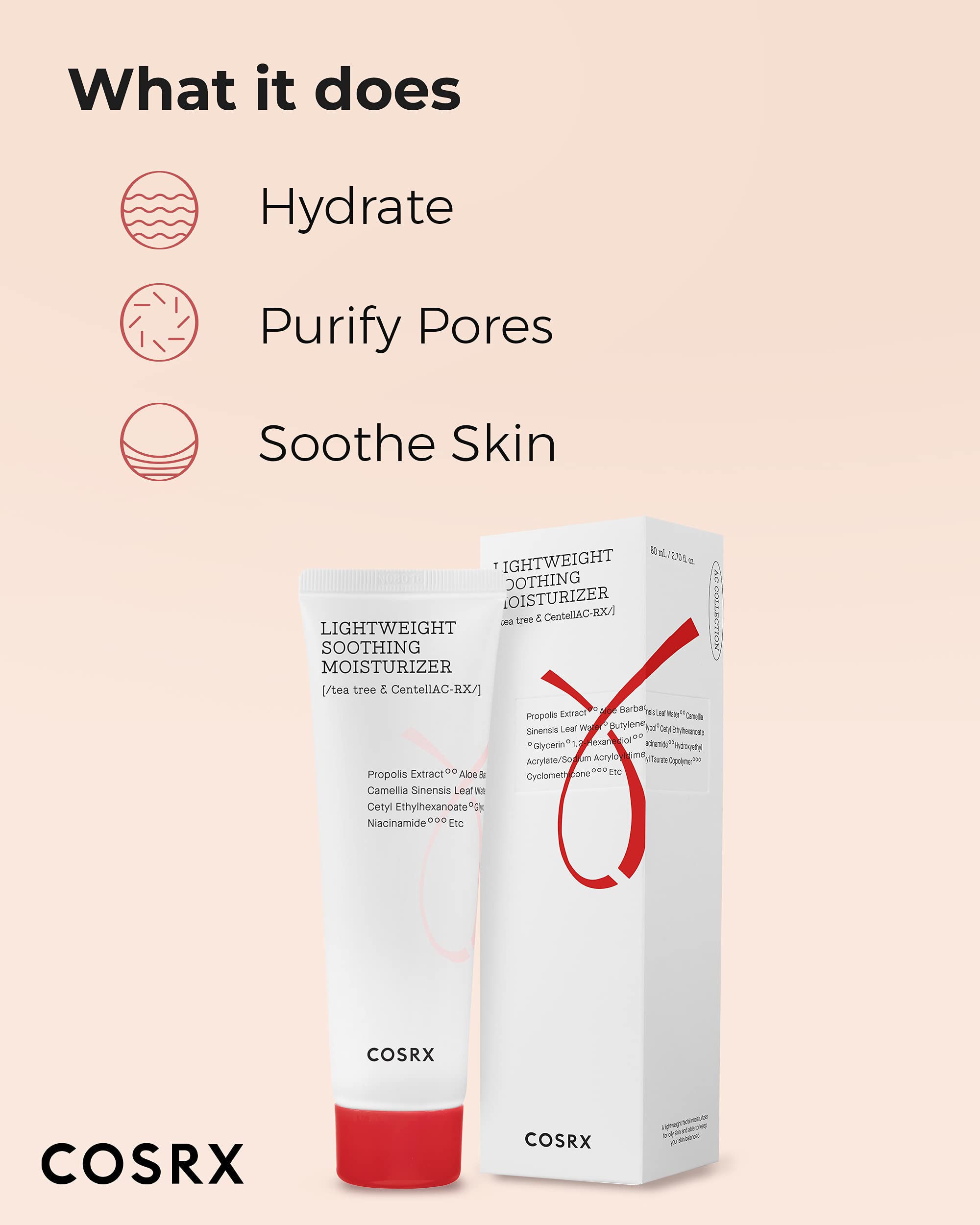 Cosrx  - AC Collection Lightweight Soothing Moisturizer 80ml