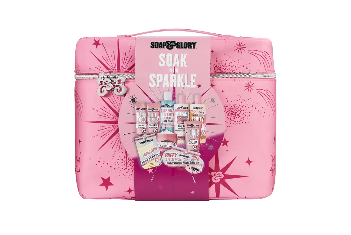 soap and glory Soak In The Sparkle 9 Piece Full-Size Gift Set from Soap & Glory