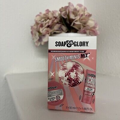 Soap & Glory Smooth Minis Mix Gift Set Body Butter Scrub Set50ml