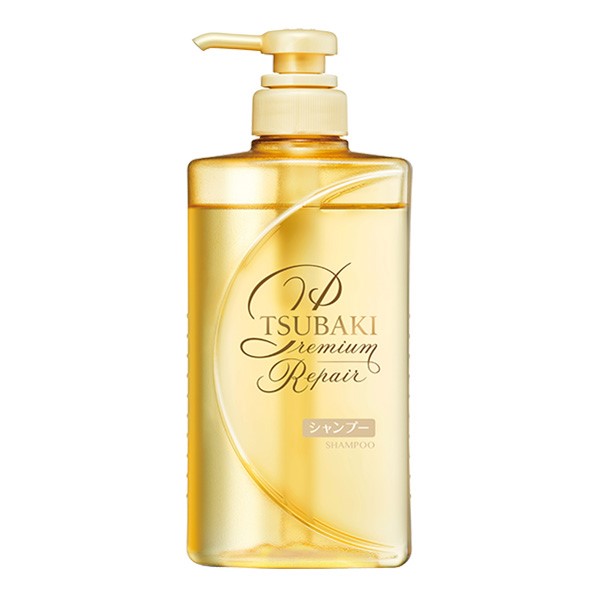 Shiseido TSUBAKI Premium Hair Repair Floral Fruity Shampoo w/ Pump Bottle 490ml