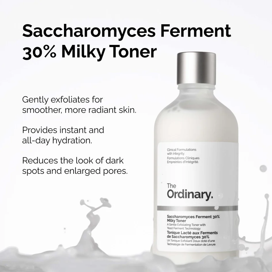 The Ordinary.-Saccharomyces Ferment 30% Milky Tone—100ml