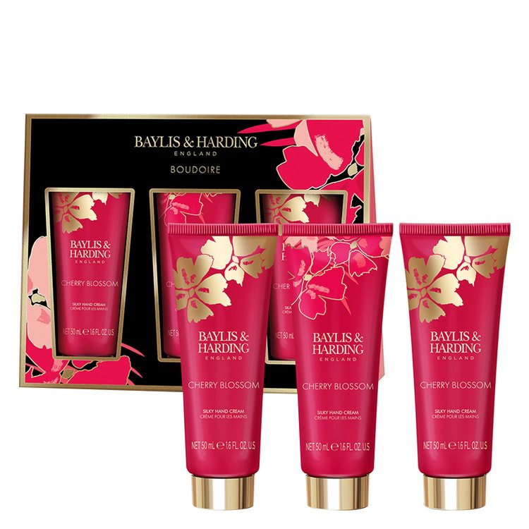 Baylis & Harding Boudiore Cherry Blossom Luxury Hand Treats Gift Set (h/cr/3x50ml)