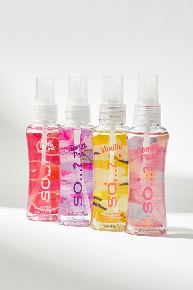 Body mist by so luscious four gift set-50ml