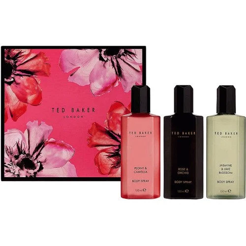 T Baker Body Spray Trio, Peony and Camellia, Rose anD orchid