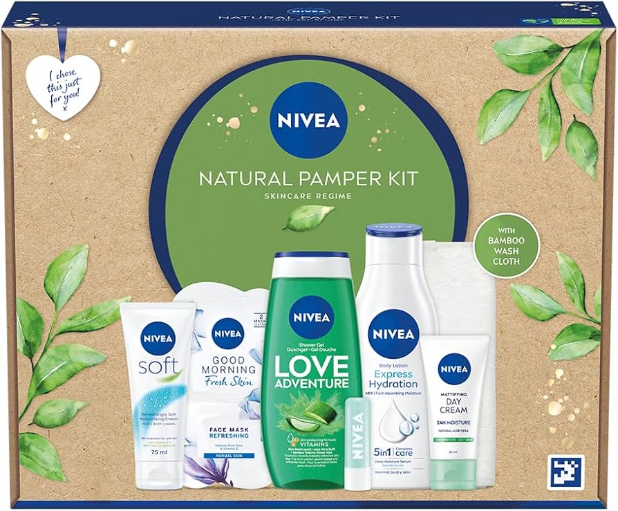 NIVEA Natural Pamper Kit Skincare Regime Gift Set