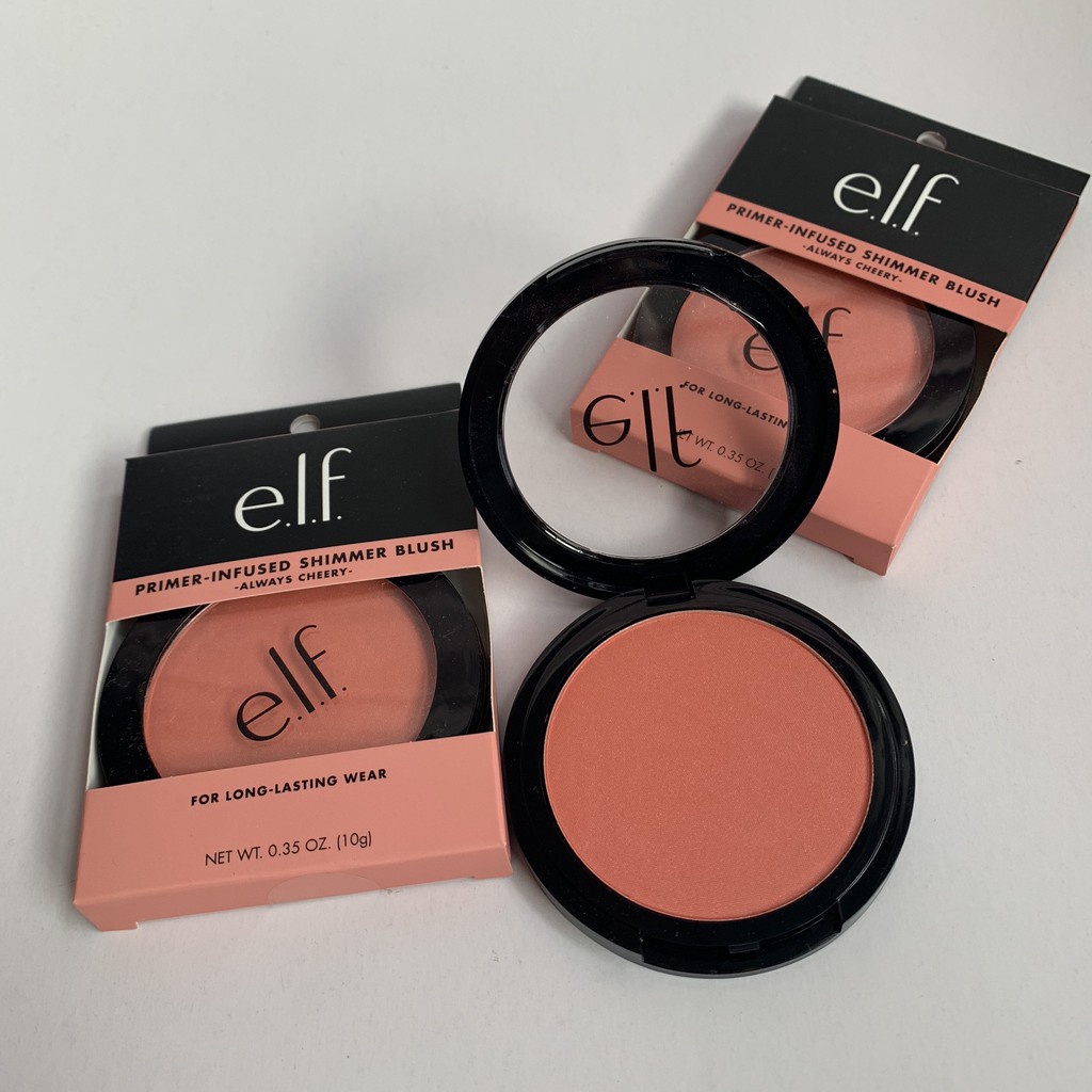 elf Primer-infused, long-lasting powder blush(always rose)