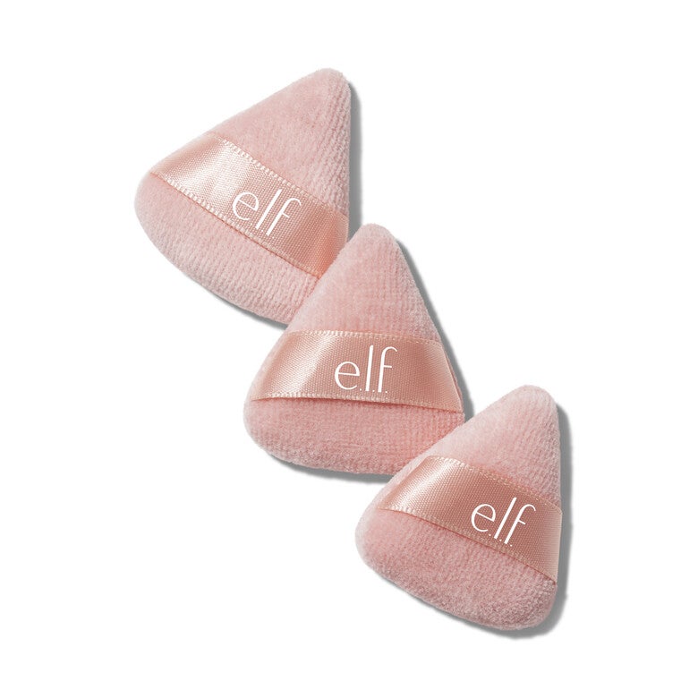 Elf Set of 3 mini triangular powder puffs for precise powder application