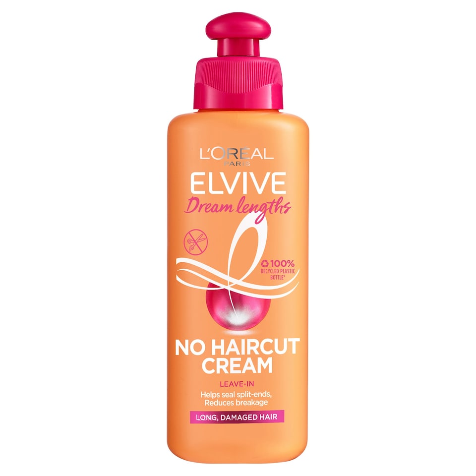Loreal Paris Elvive Dream Lengths No Haircut Cream Leave In Conditioner, 6.8 fl. oz.-200ml