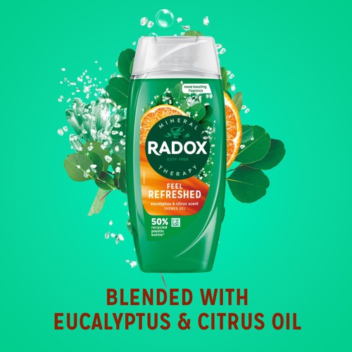 Radox Feel Refreshed Shower Gel 225ml with Eucalyptus & Citrus