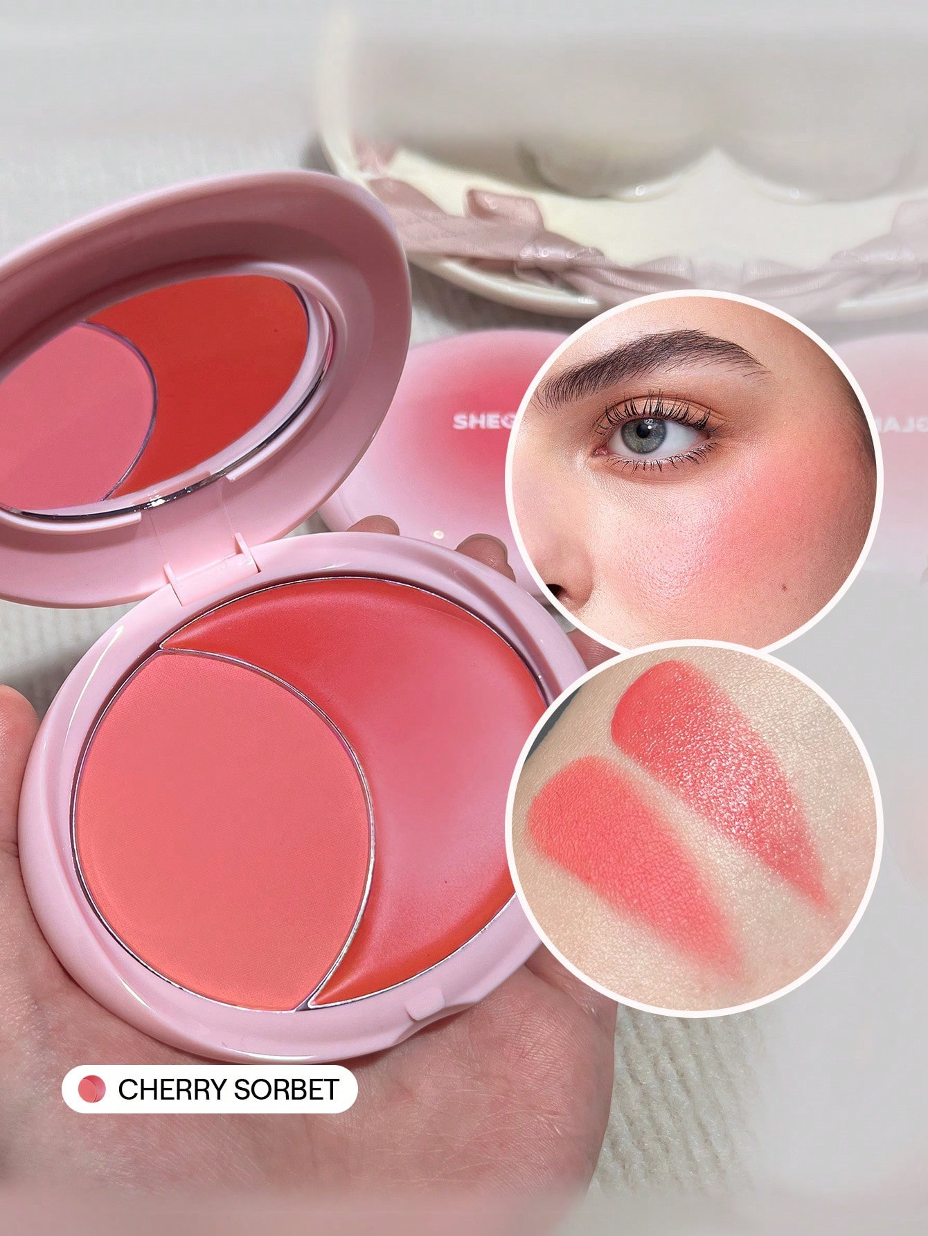 Sheglam-Cheek 2 Cheek Blush Duo-Cherry Sorbet
