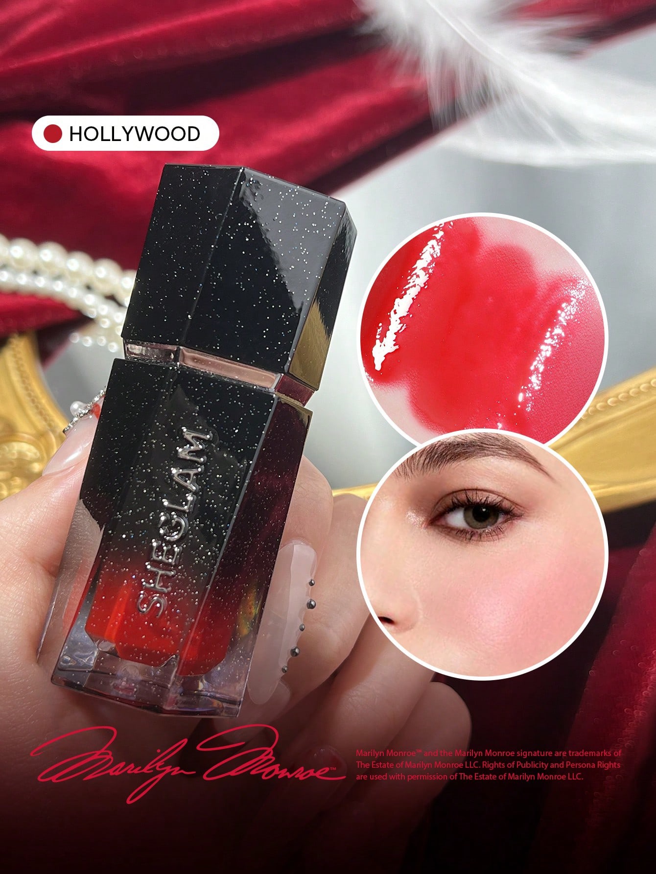 Sheglam-Marilyn Monroe X SHEGLAM Color Bloom Dewy Liquid Blush-Hollywood