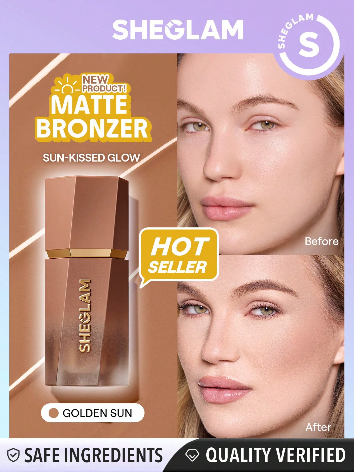 Sheglam-Sun Beam Matte Liquid Bronzer-Golden Sun