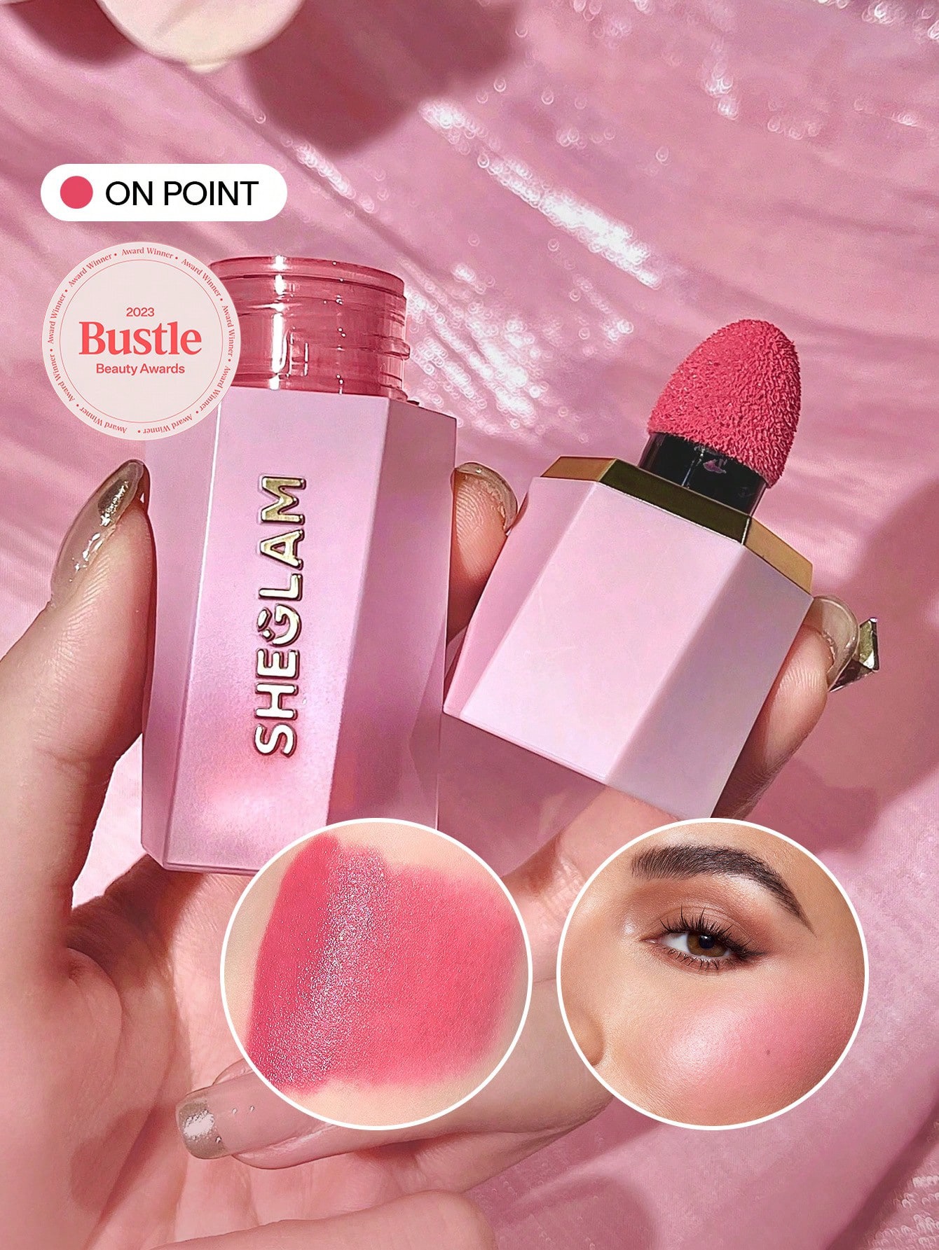 Sheglam-Color Bloom Liquid Blush-On Point