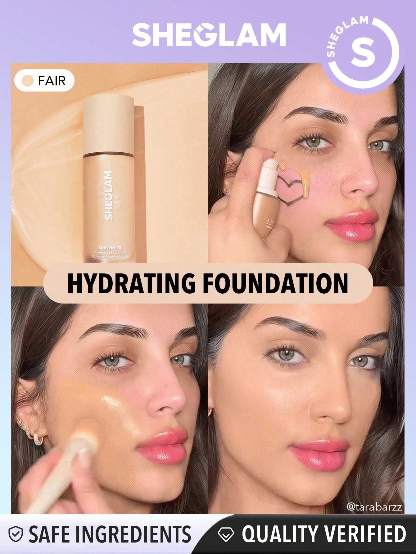 Sheglam-Skinfinite Hydrating Foundation-Fair