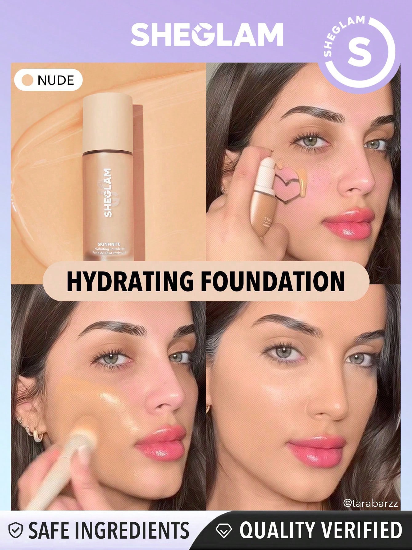 Sheglam-Skinfinite Hydrating Foundation-Nude