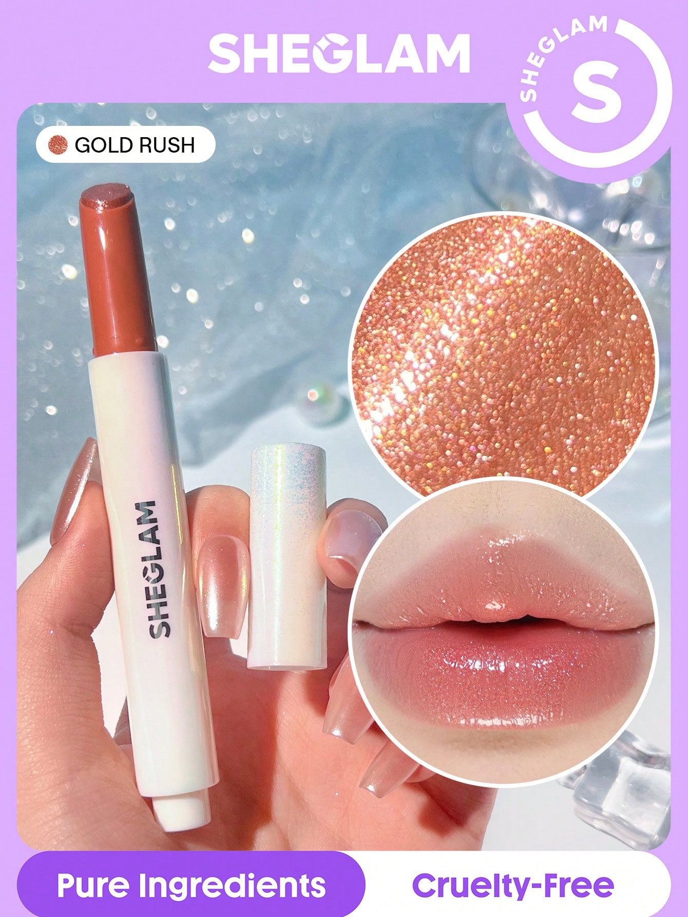Sheglam-Pout-Perfect Shimmer Lip Plumper-Gold Rush
