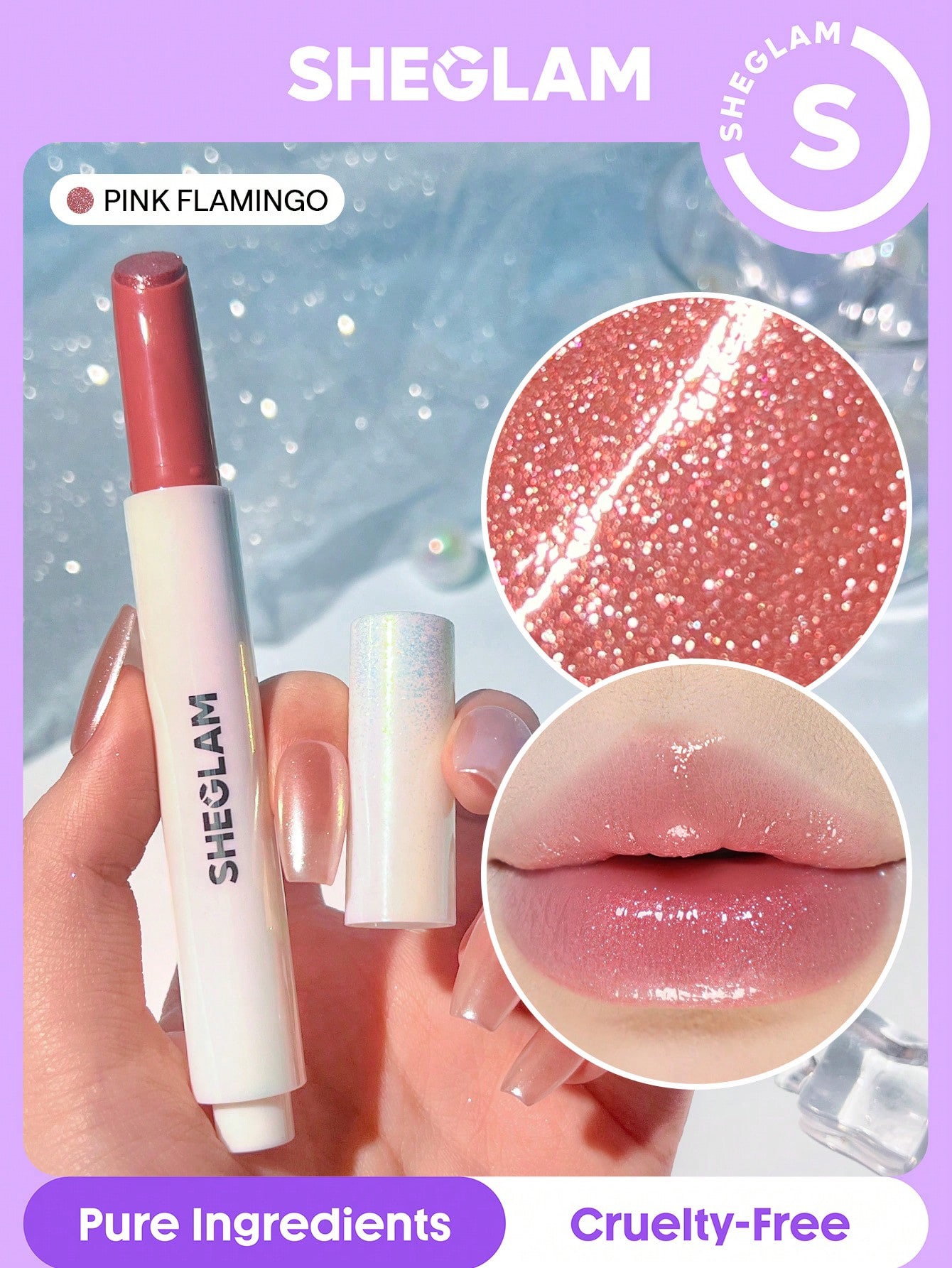 Sheglam-Pout-Perfect Shimmer Lip Plumper-Pink Flamingo