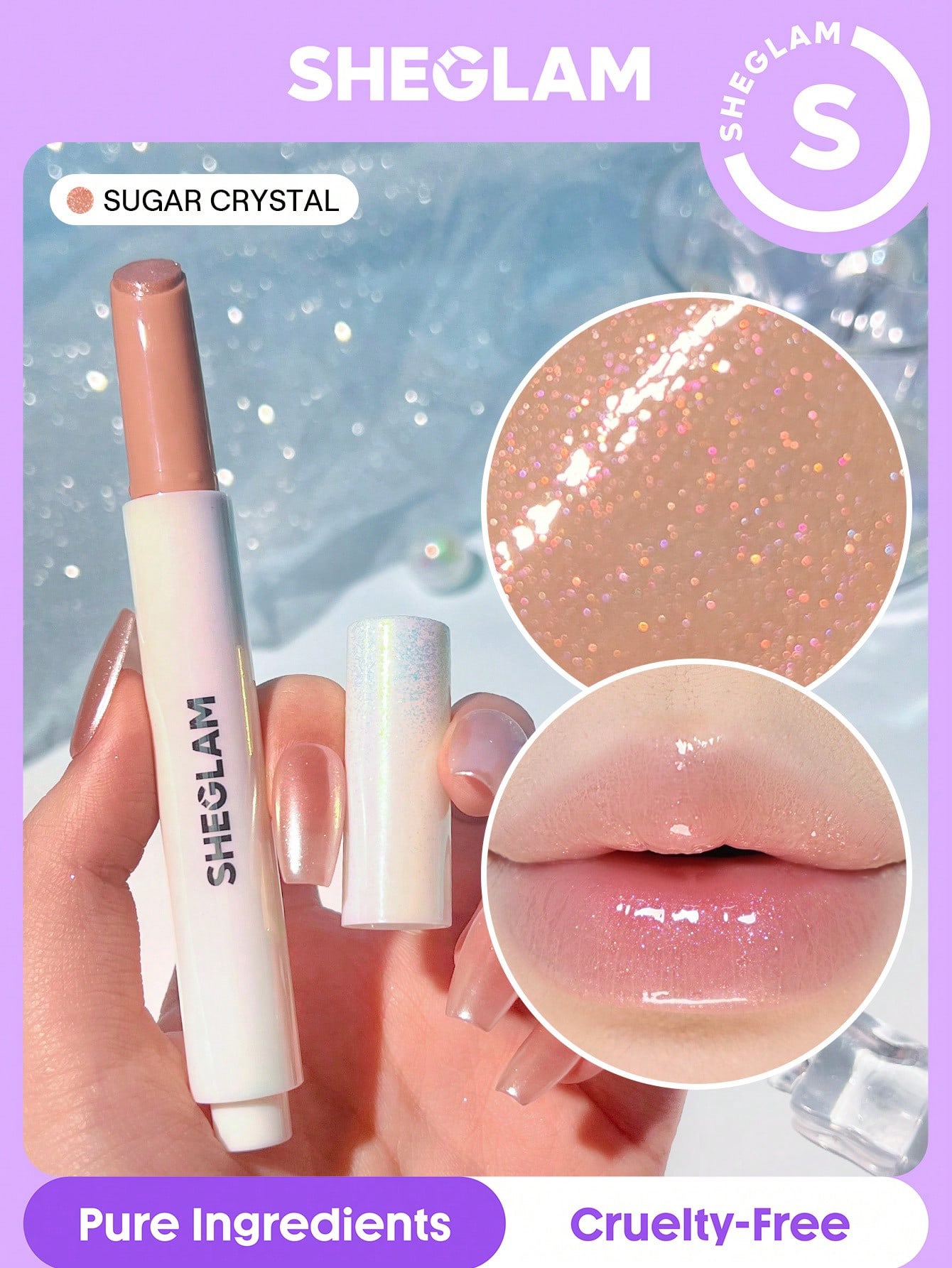Sheglam-Pout-Perfect Shimmer Lip Plumper-Sugar Crystal