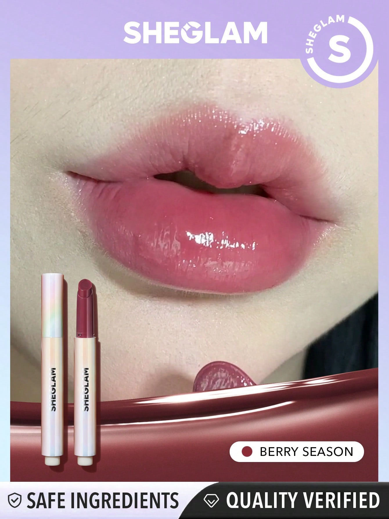 Sheglam-Pout-Perfect Shine Lip Plumper-Berry Season
