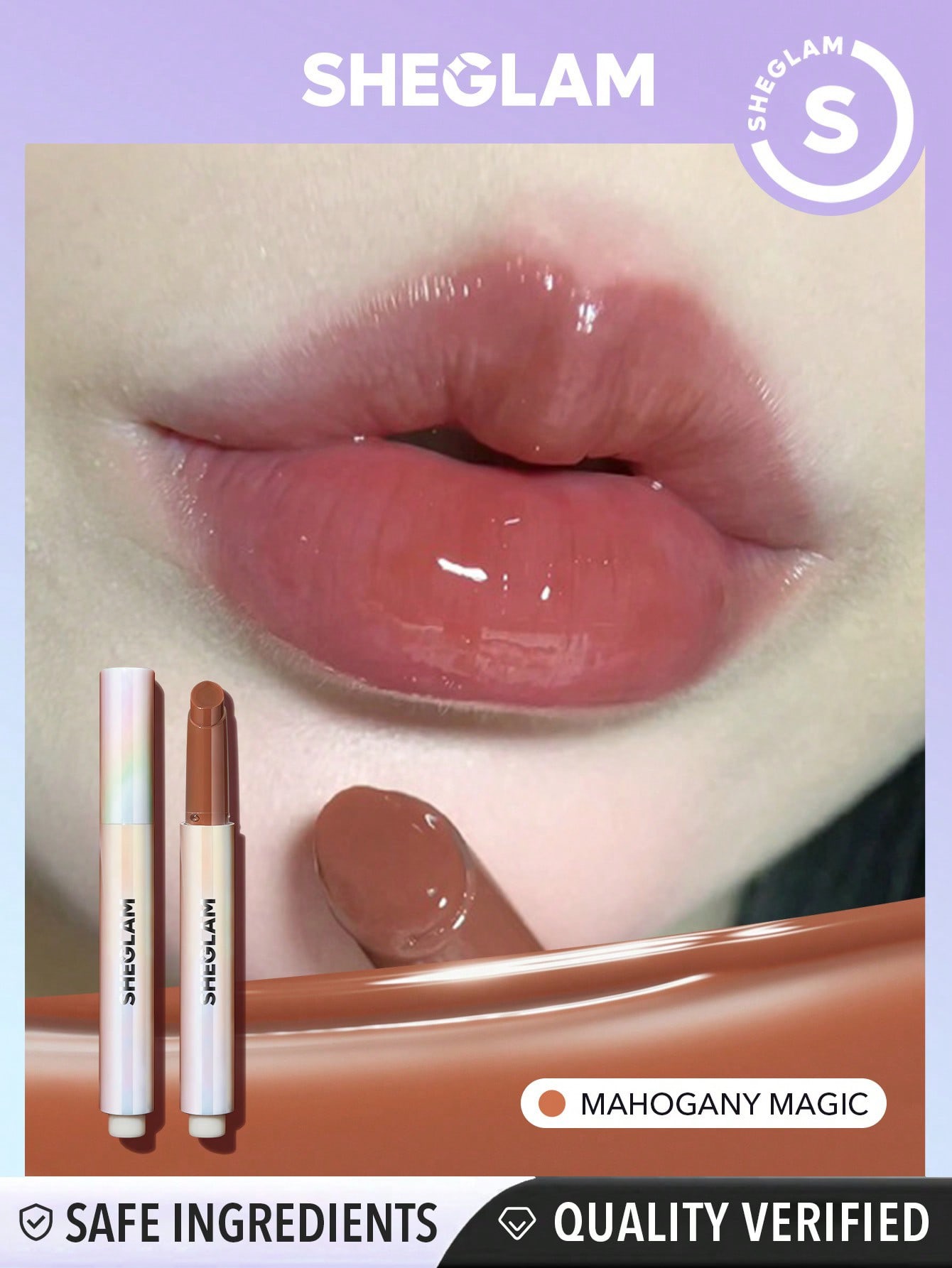 Sheglam-Pout-Perfect Shine Lip Plumper-Mahogany Magic
