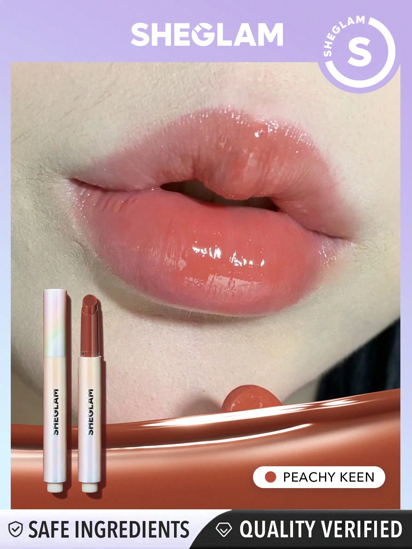 Sheglam-Pout-Perfect Shine Lip Plumper-Peachy Keen