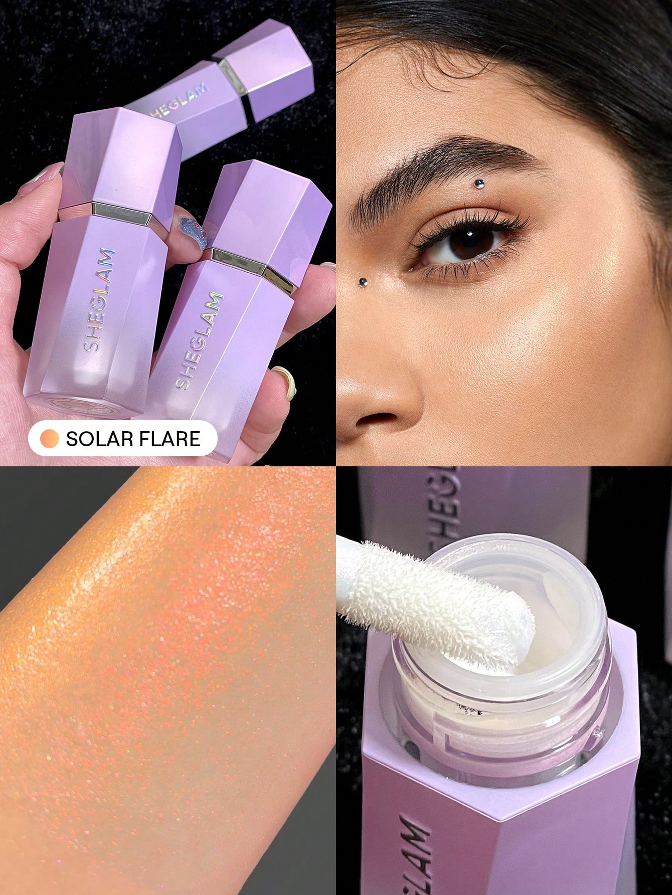Sheglam-Chroma-Glow Bloom Liquid Highlighter-Solar Flare