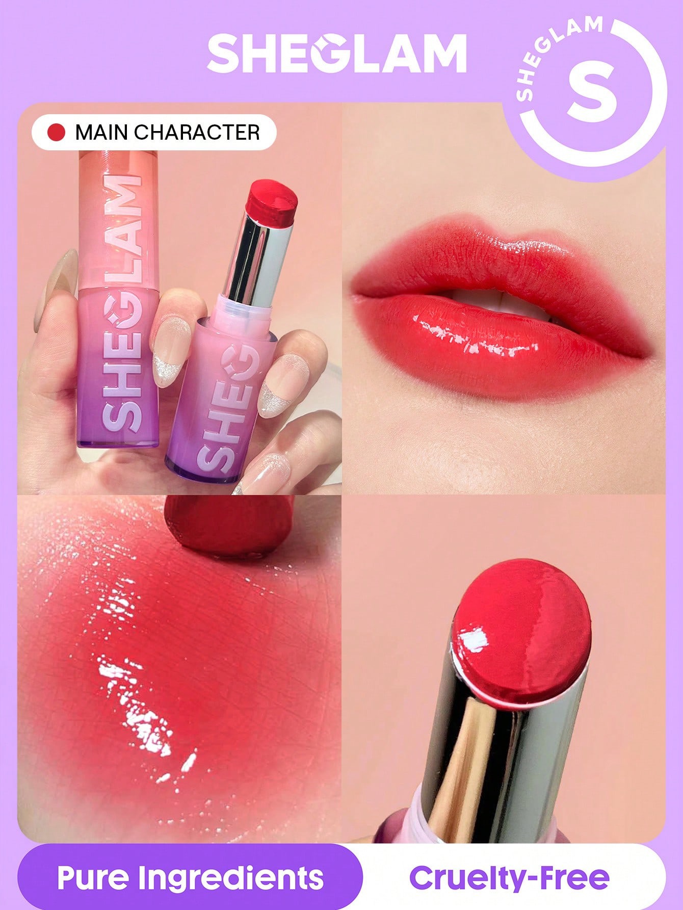 Sheglam-Mirror Kiss High-Shine Lipstick-Main Character