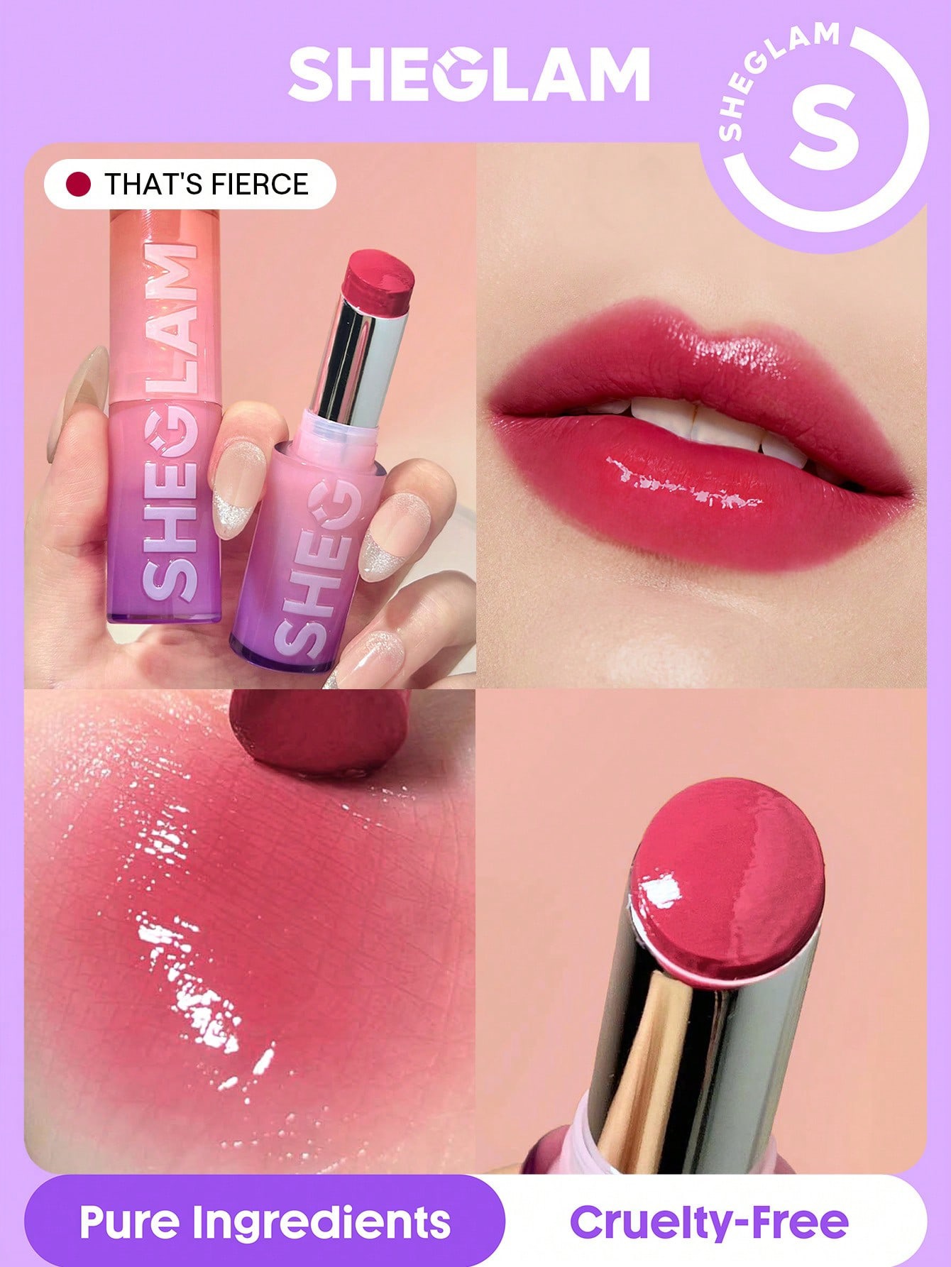 Sheglam-Mirror Kiss High-Shine Lipstick-That's Fierce