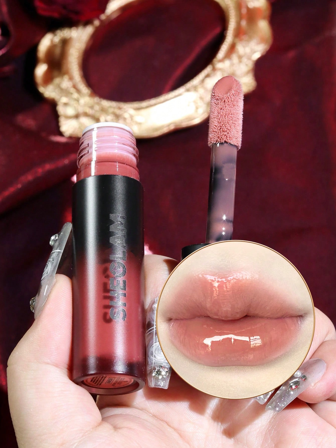 Sheglam-Ember Rose Immortal Love Nourishing Lip Gloss-Amor