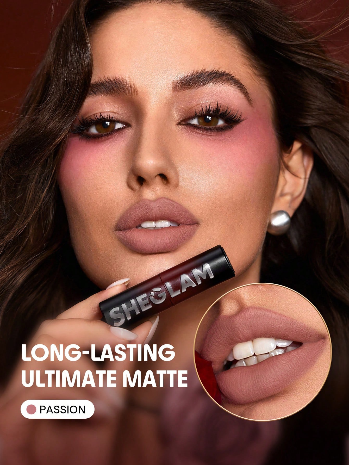 Sheglam-Dynamatte Boom Long-Lasting Matte Lipstick (Ember Rose Ver.)-Passion