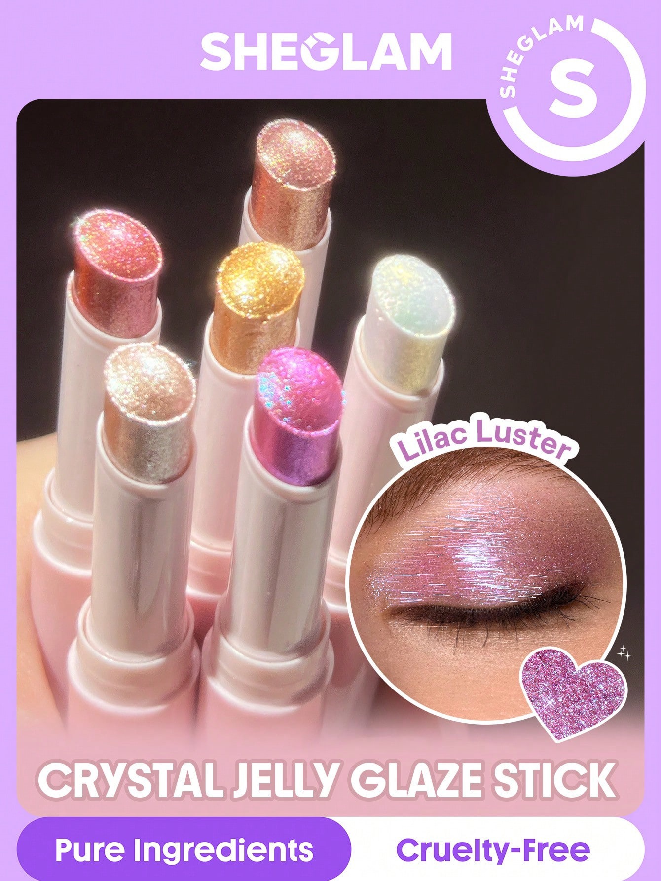 Sheglam-Crystal Jelly Glaze Stick-Lilac Luster
