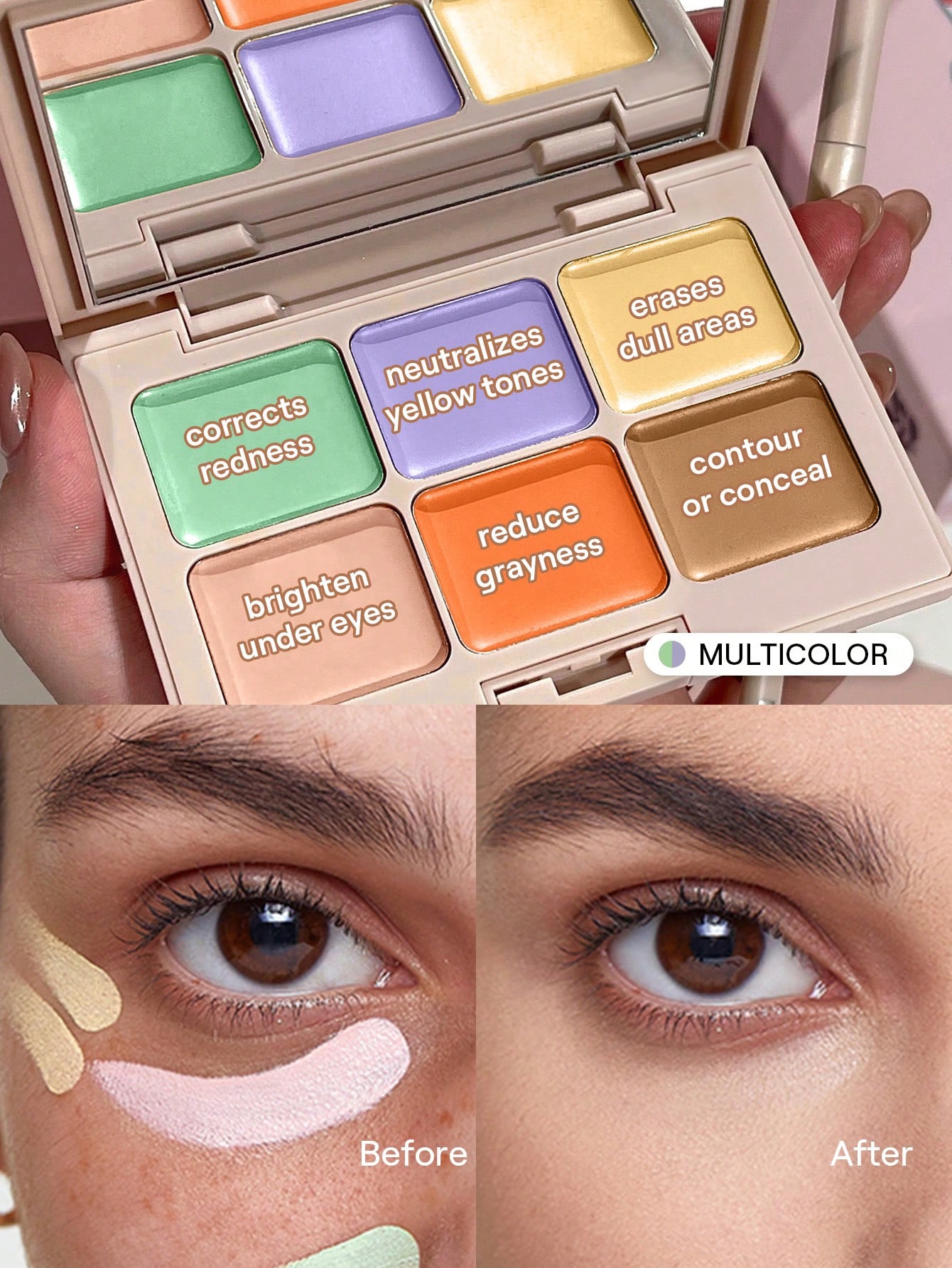 Sheglam-Multi-Fix Concealer And Color Corrector-Macaron