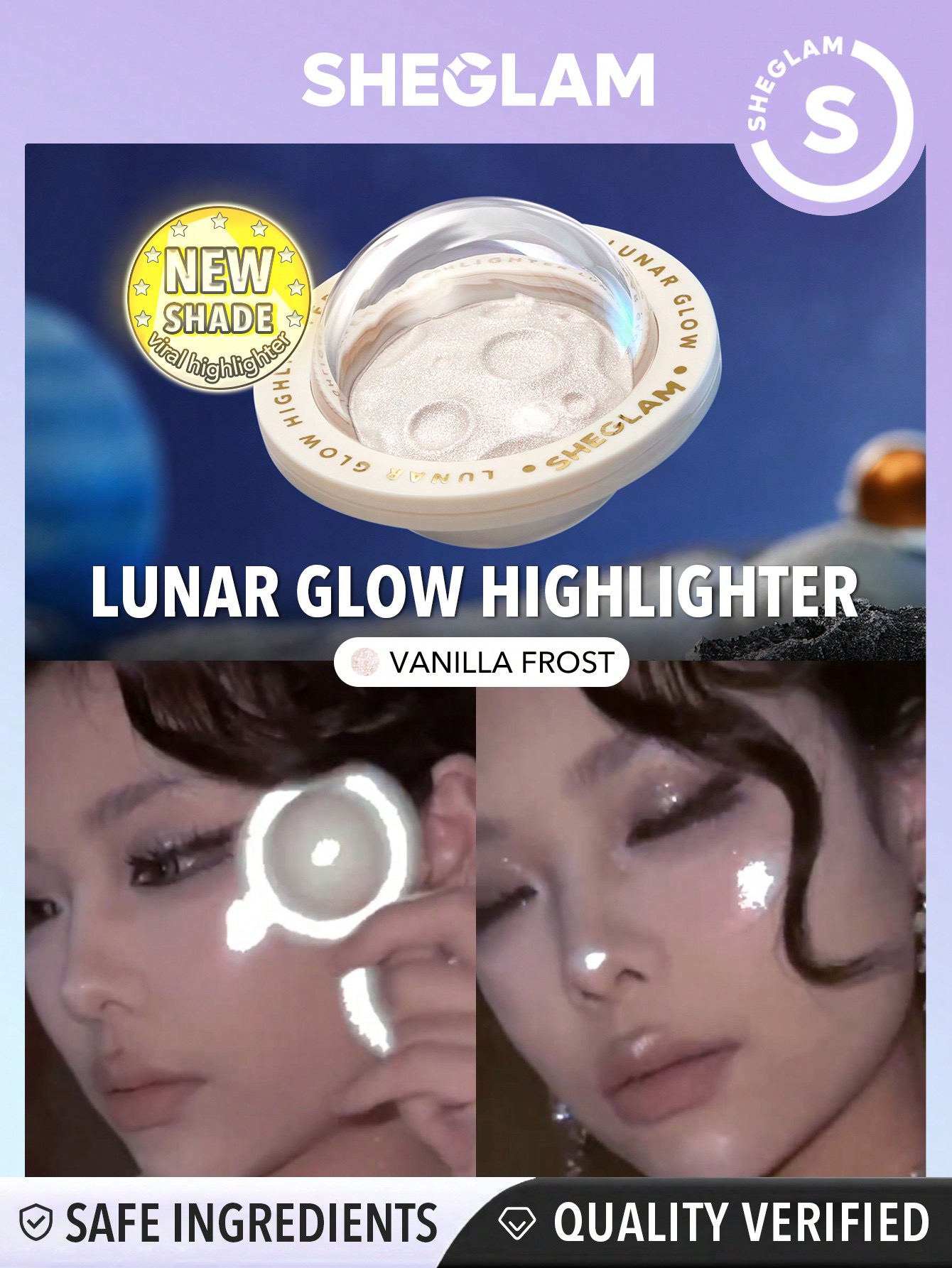 Sheglam-Lunar Glow Highlighter-Vanilla Frost