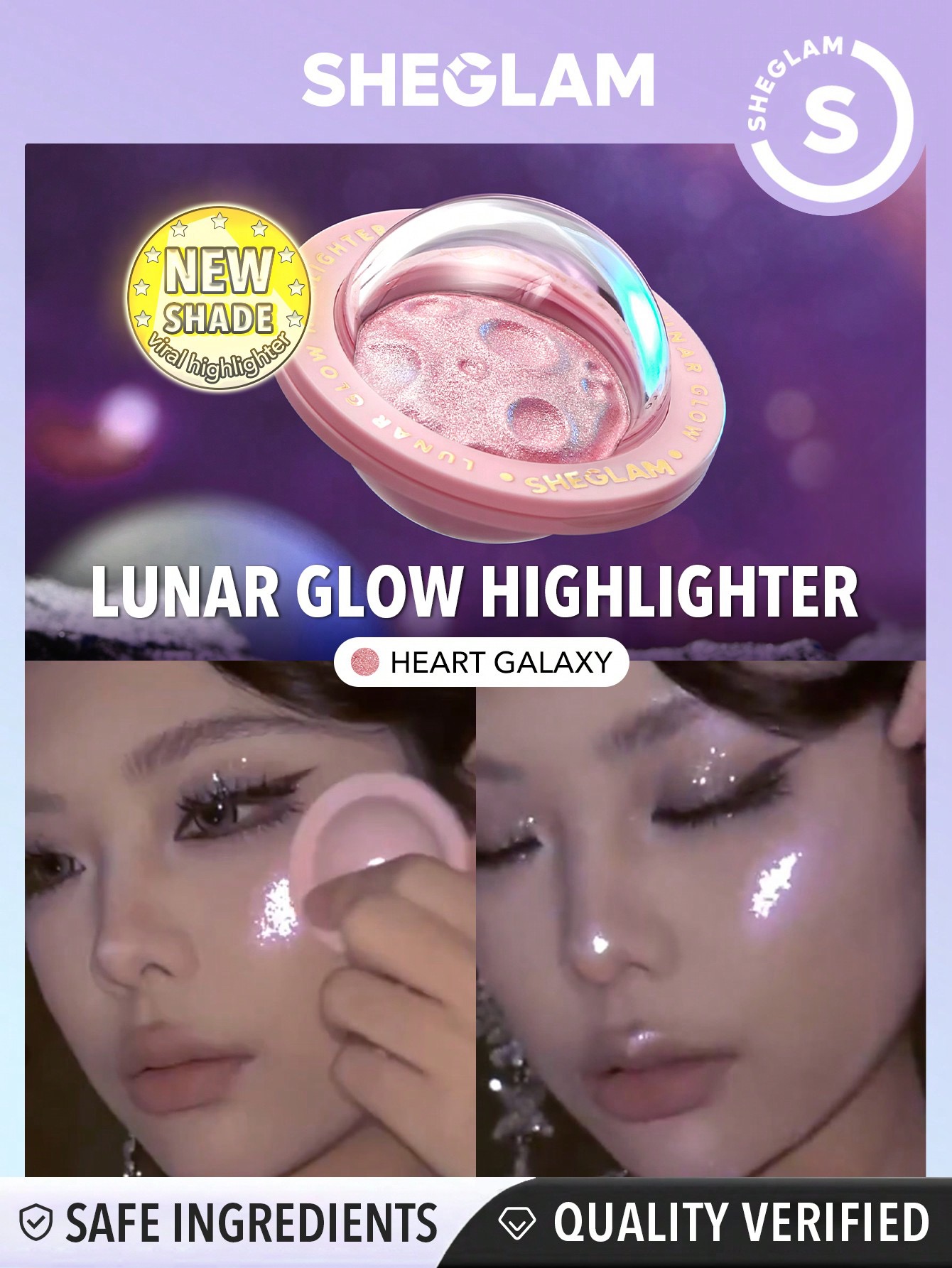 Sheglam-Lunar Glow Highlighter-Heart Galaxy