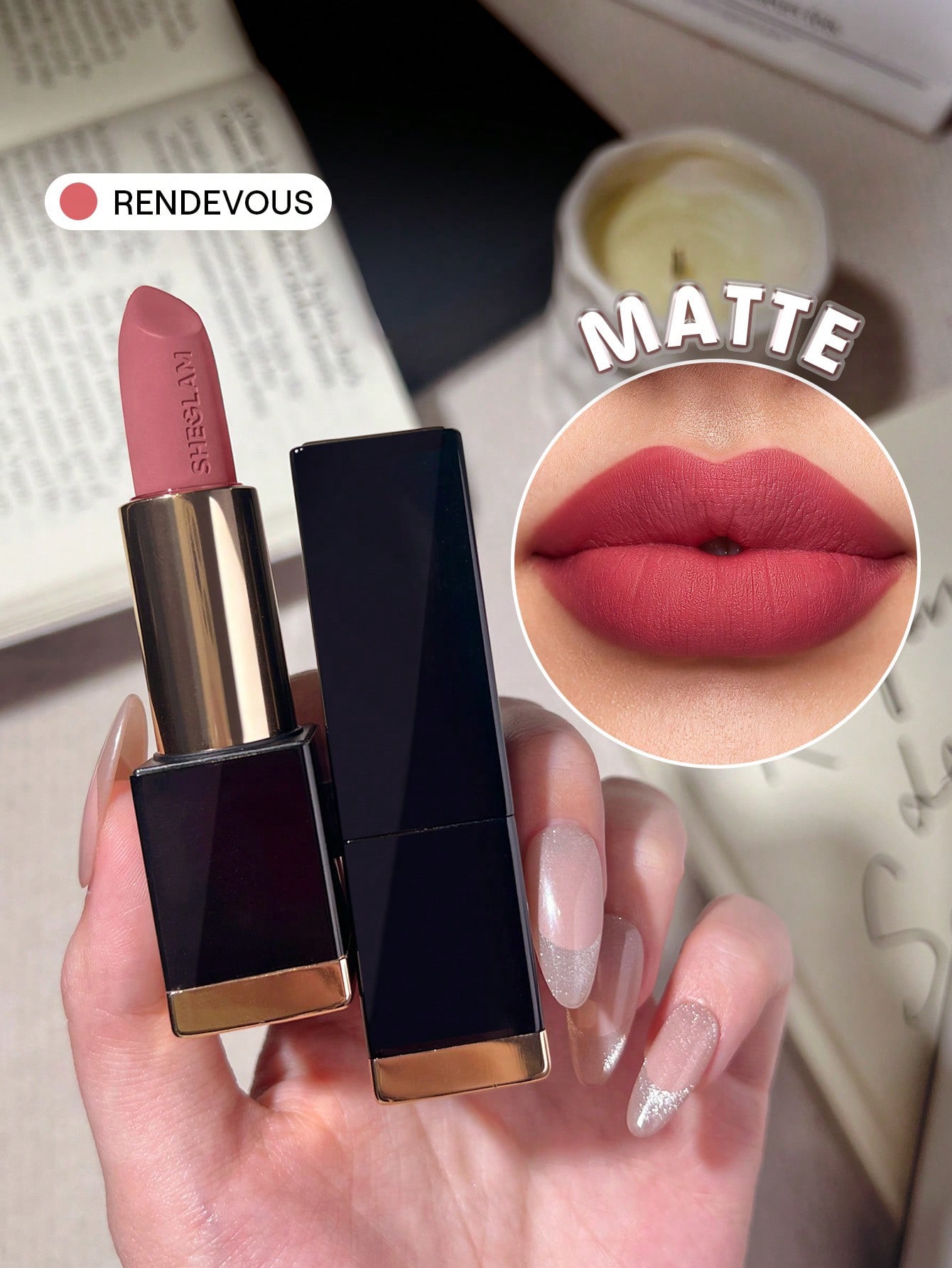 Sheglam matte allure lipstick - rendevous