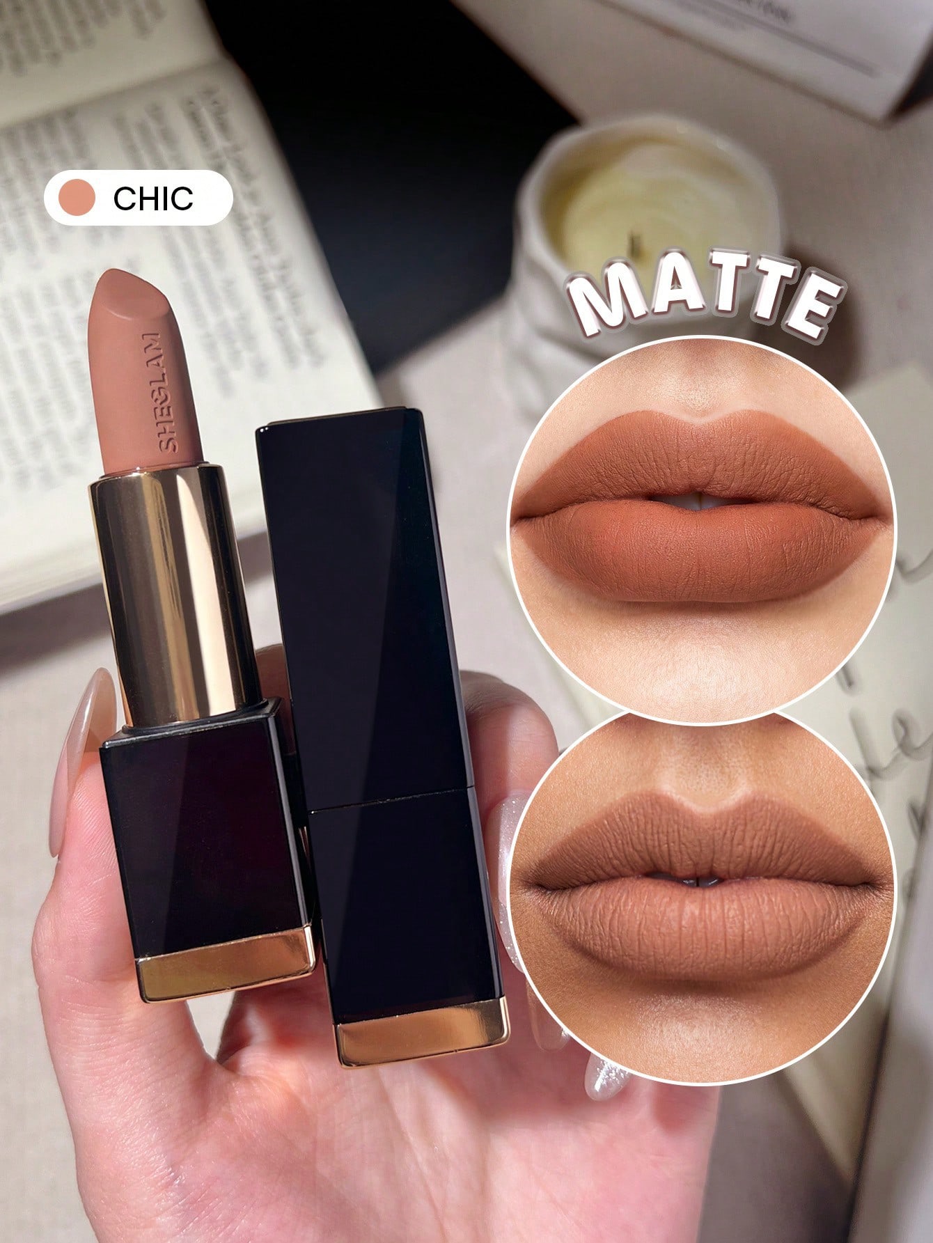 Sheglam matte allure lipstick -Chic
