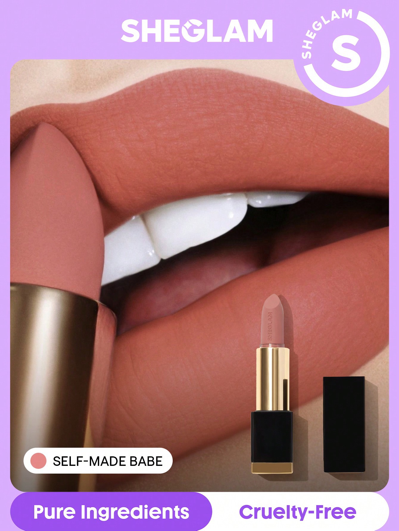 Sheglam matte allure lipstick- self made babe