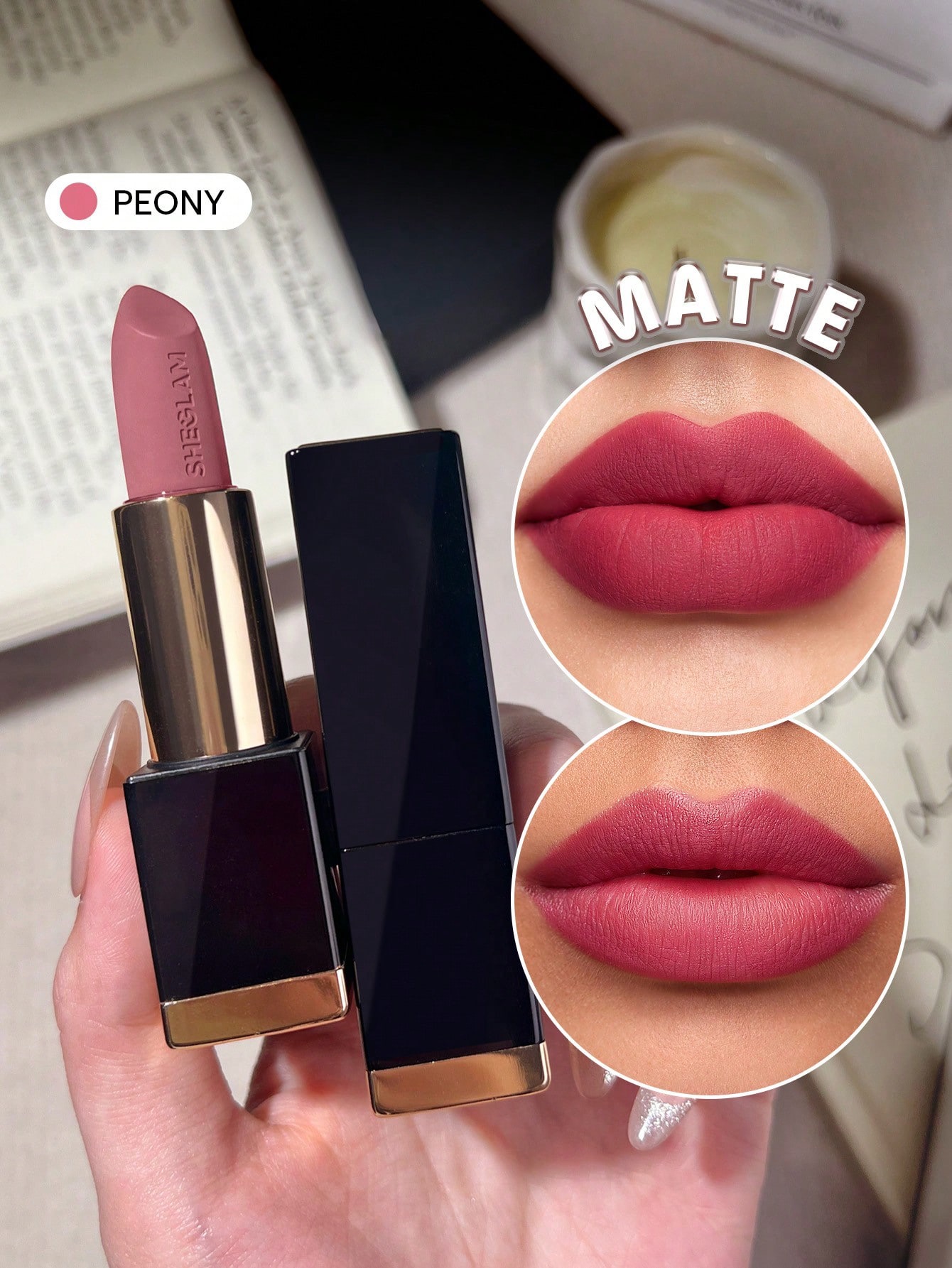 Sheglam matte allure lipstick-Peony 