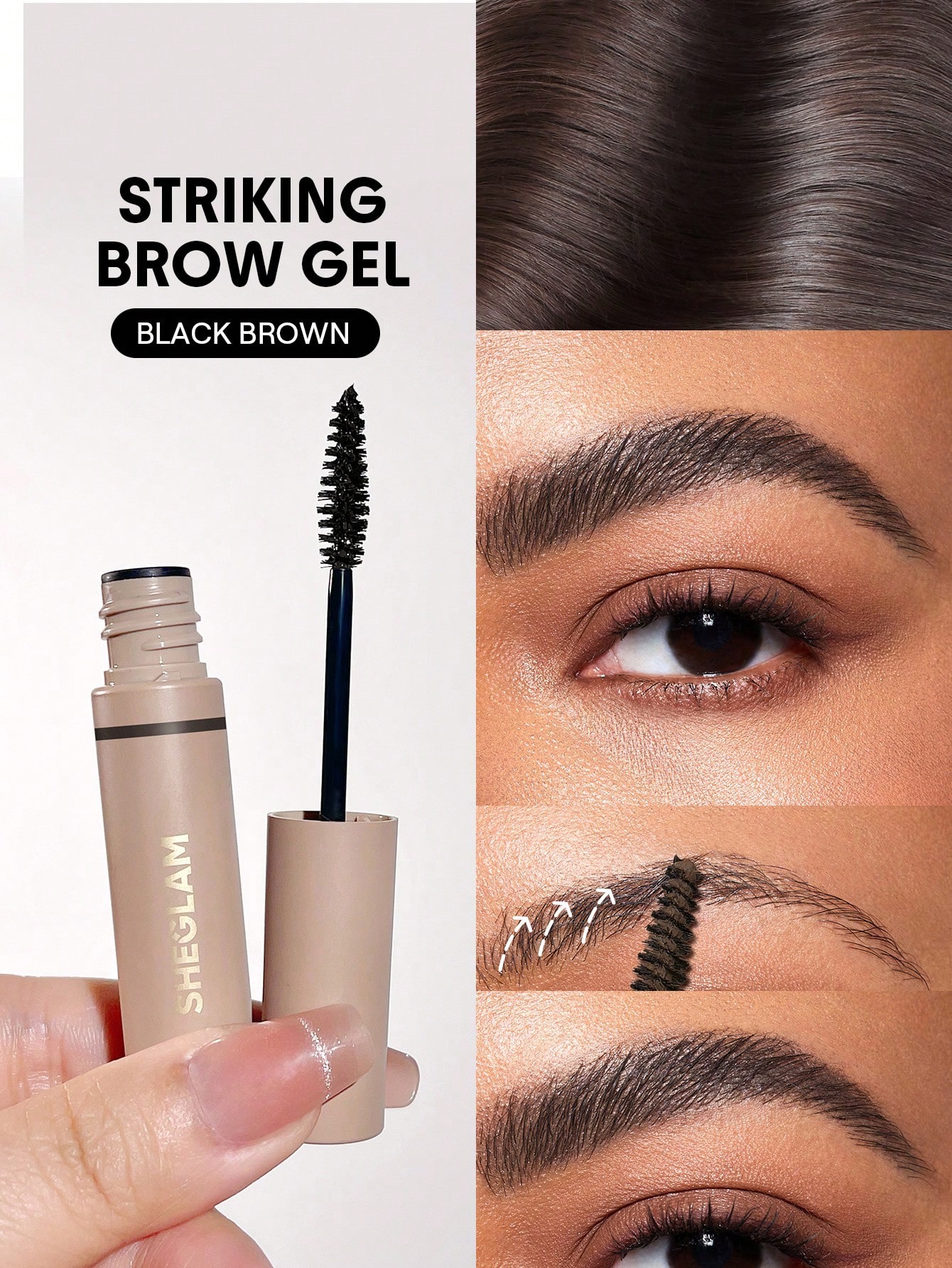 Sheglam striking brow gel - Black brown