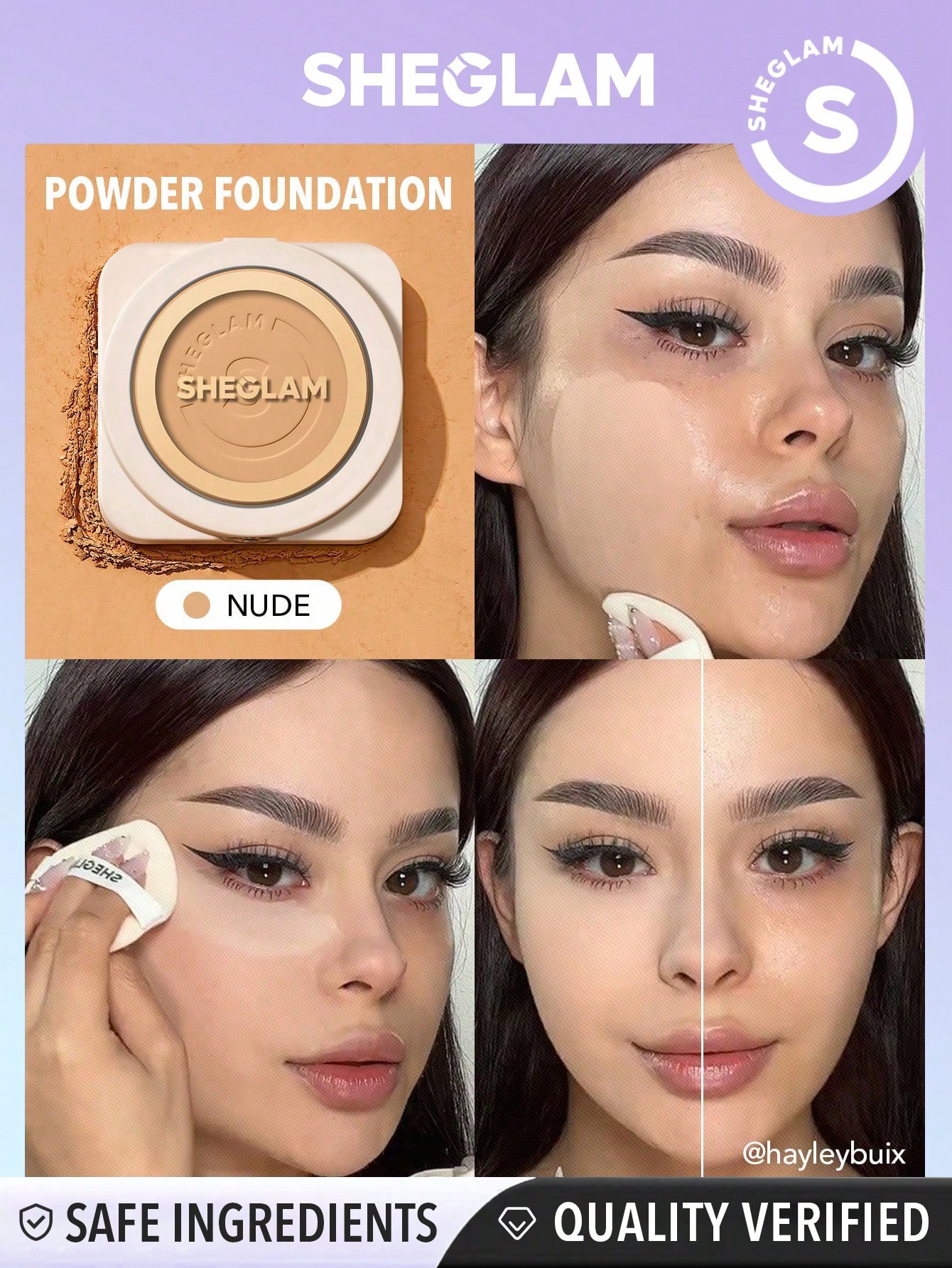 Sheglam powder foundation- nude