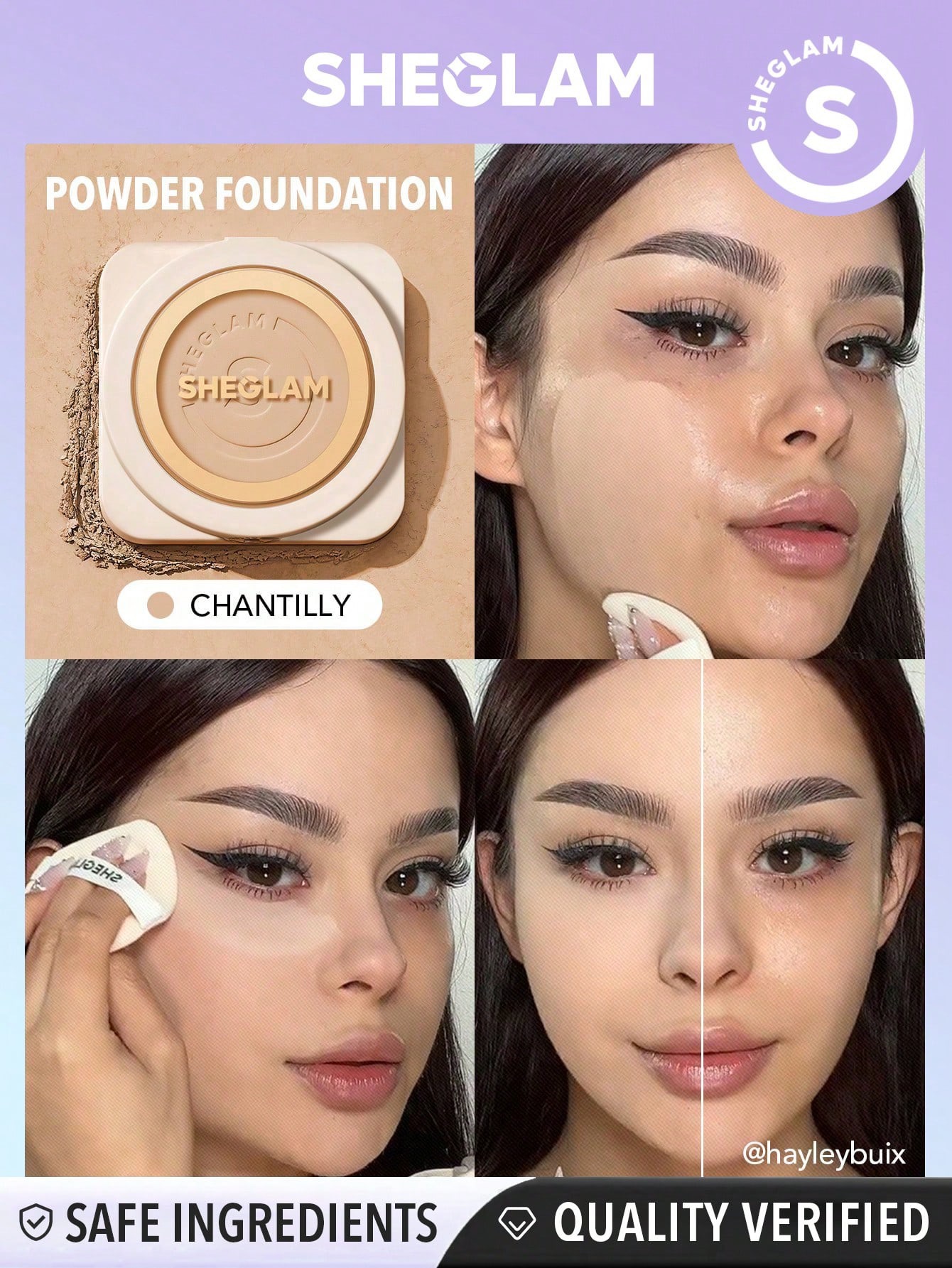 Sheglam powder foundation- chantilly 