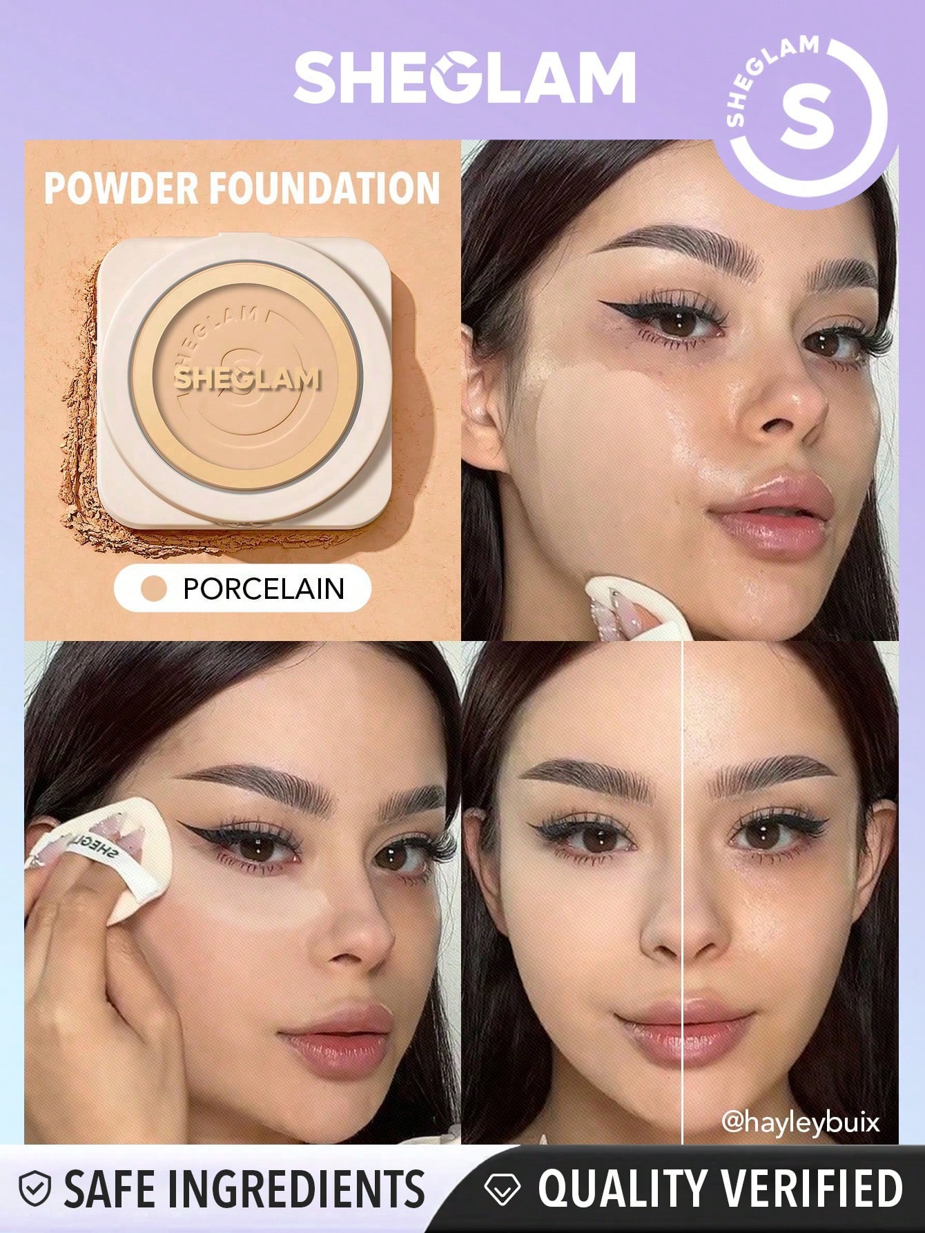Sheglam powder foundation- porcelain 