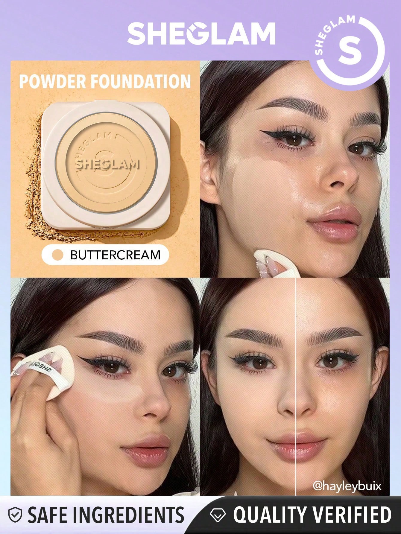 Sheglam powder foundation- buttercream 