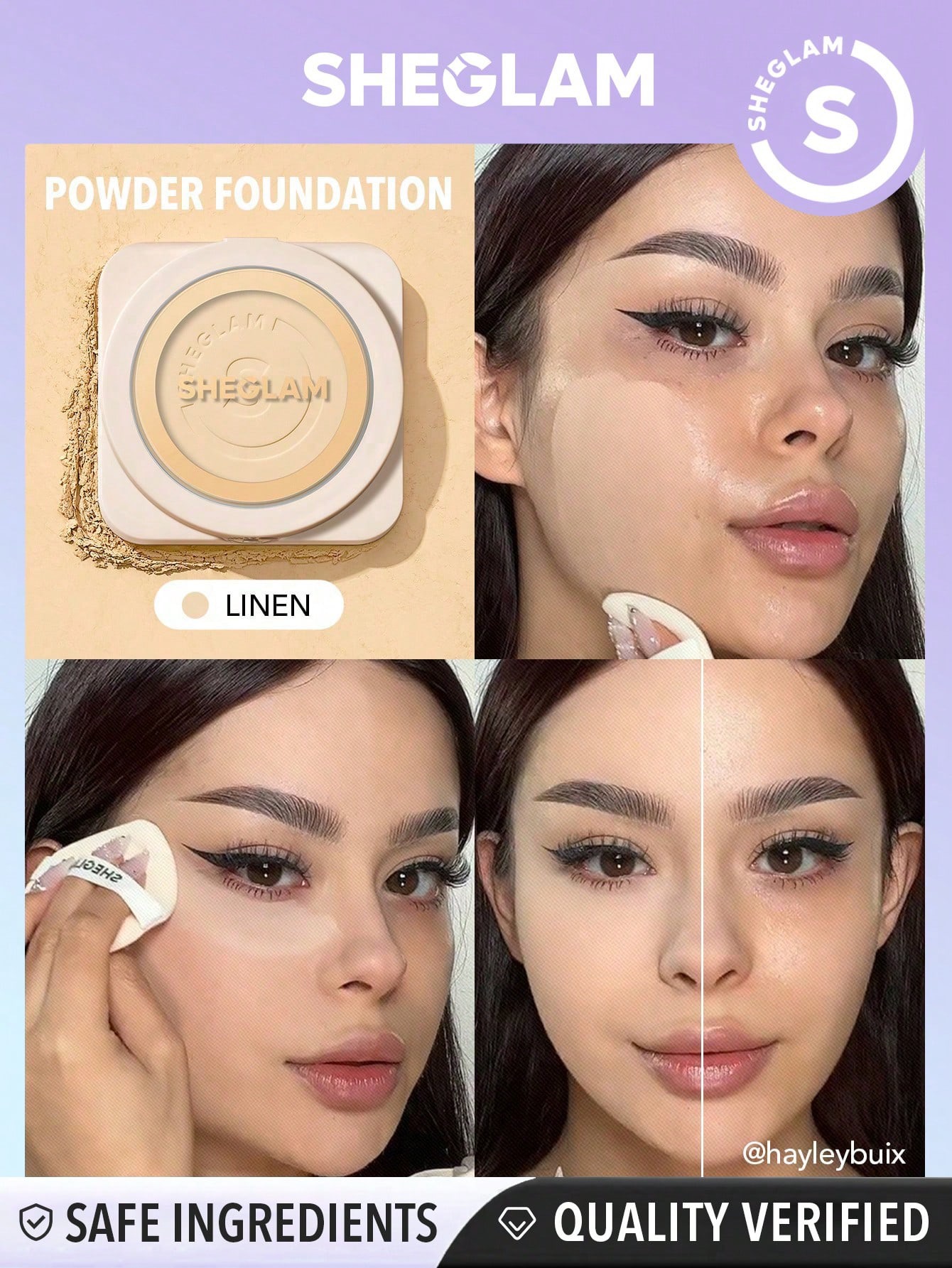 Sheglam powder foundation- linen