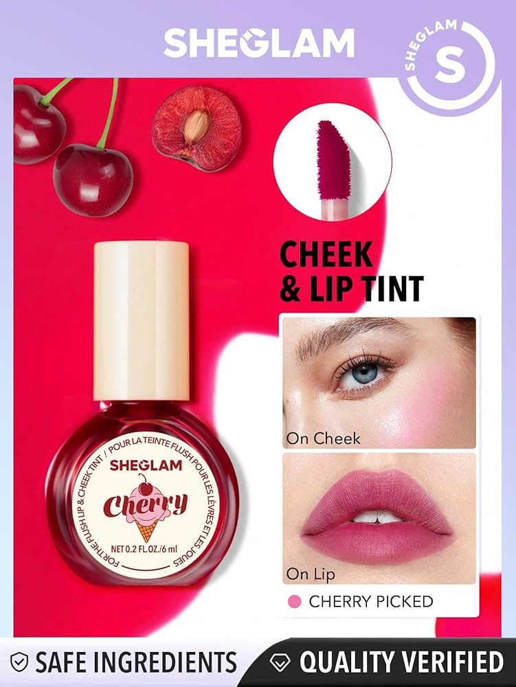 SHEGLAM THE FLUSH LIP & CHEEK TINT. (Cherry Picked)