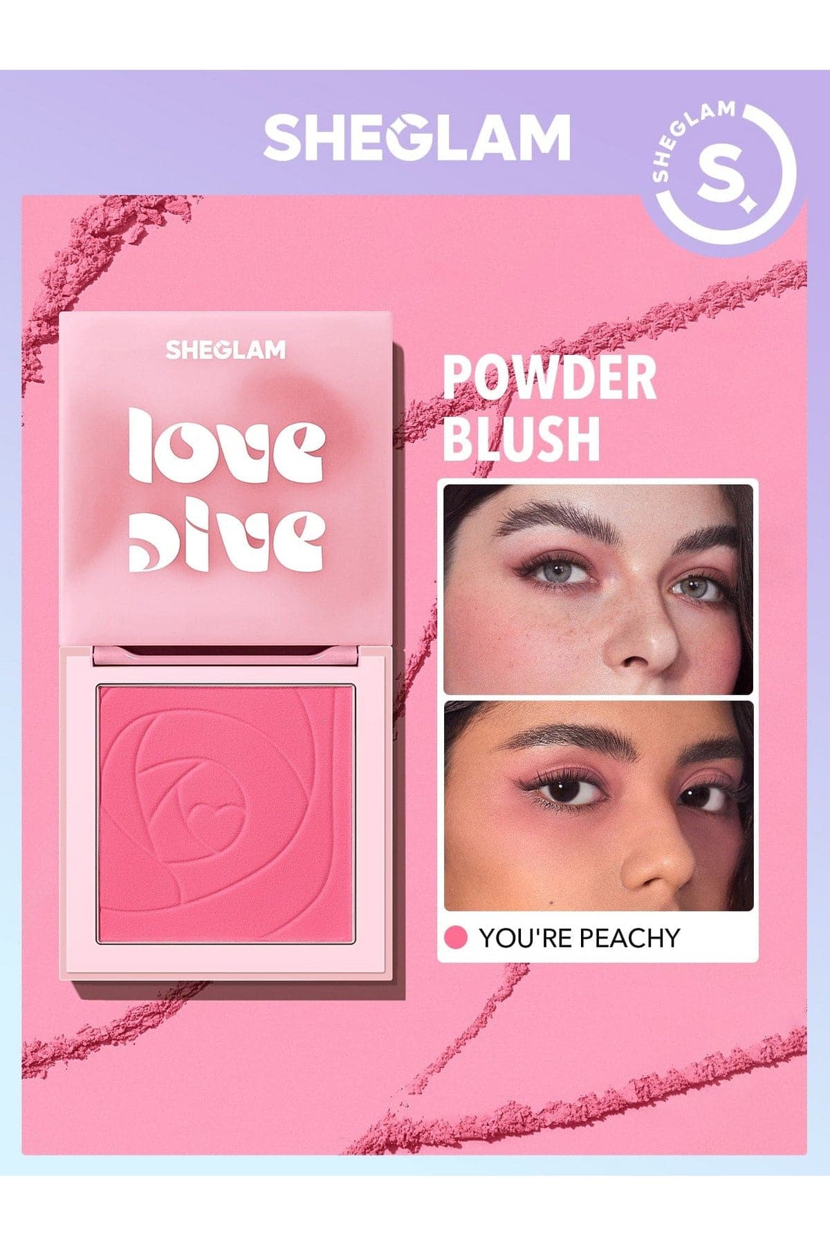 Sheglam Love Dive Tender Heart Powder Blush-you’r peach