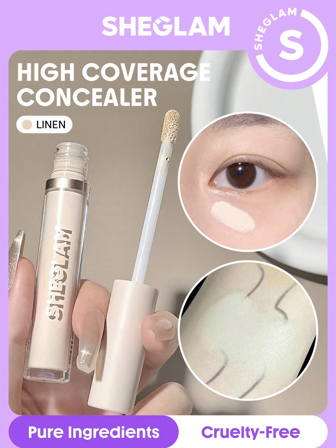 Sheglam-Like Magic 12HR Full Coverage Concealer-Linen