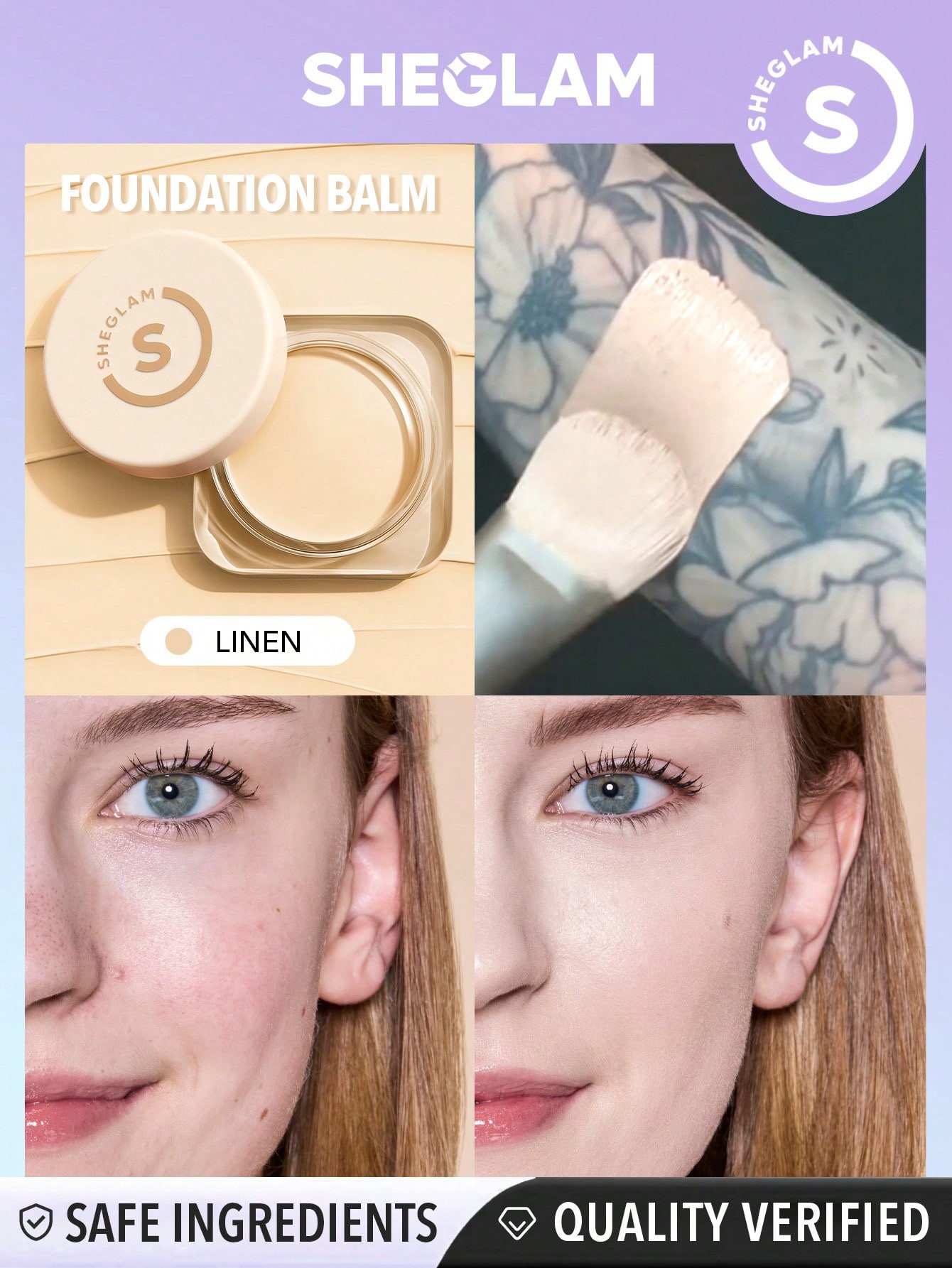 Sheglam-Full Coverage Foundation Balm-Linen