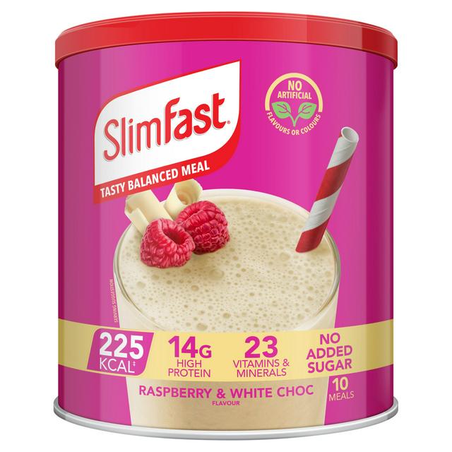 SlimFast Raspberry & White Chocolate Flavour Shake 365g