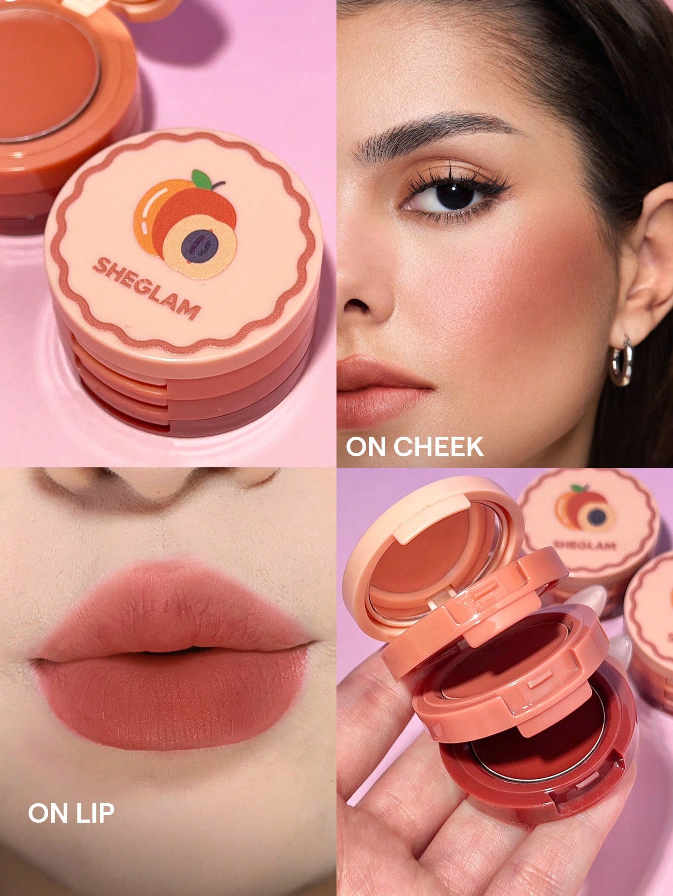 Sheglam-Apricot Dream Cheek & Lip Cream stack-apricot